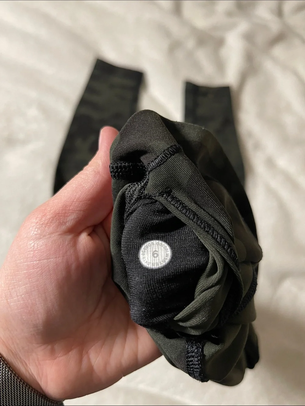lululemon athletica Olive & Black Camo High-Rise Leggings